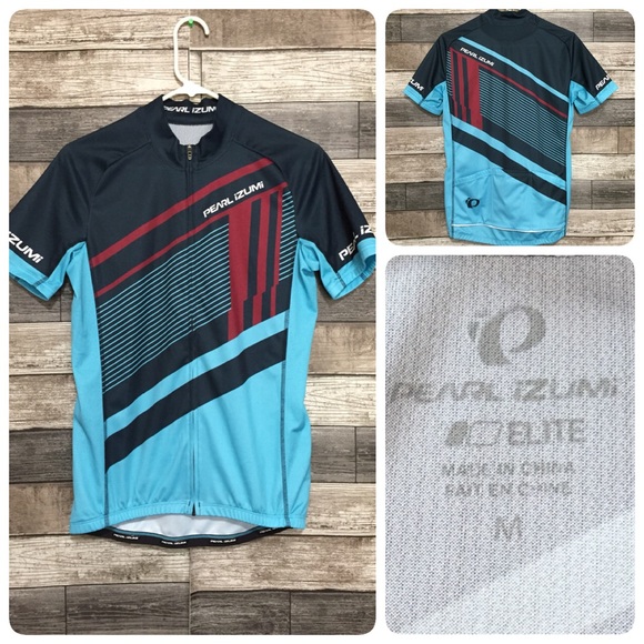 Pearl Izumi Elite Cycling Jersey Men’s M Blue Short Sleeve Performance - Picture 1 of 8
